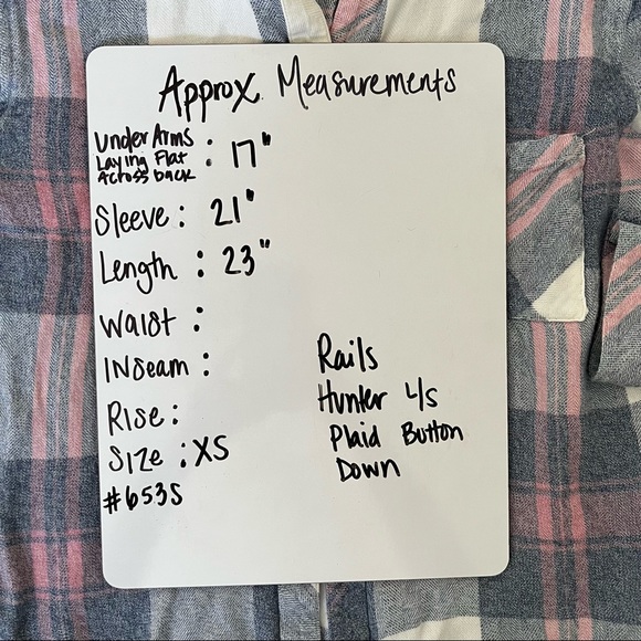 Rails Hunter Plaid Button Down In Mulberry Blue Size XS - Picture 15 of 16